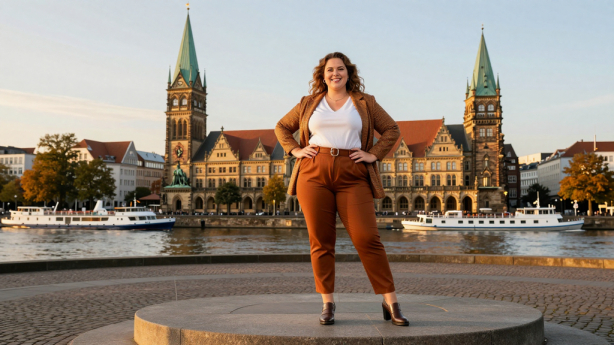 Bremen Stadtansicht mit Weser