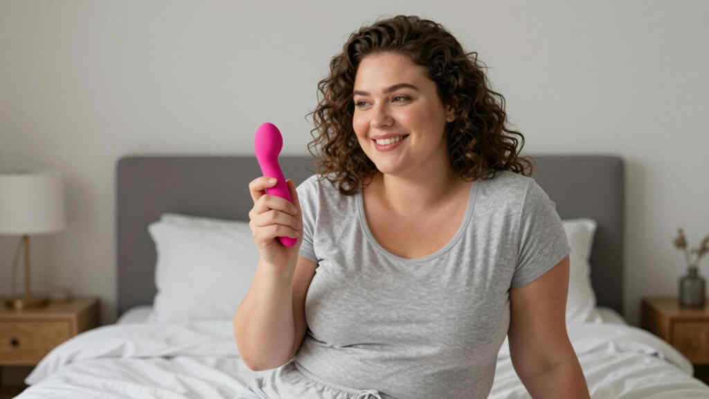 Meine Freundin und ihre Sextoys - kurvige Frau mit Vibrator