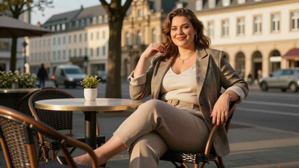 Selbstbewusste kurvige Frau in Augsburg
