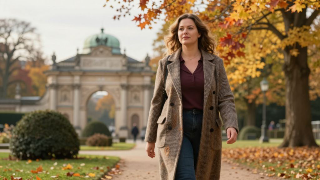 Frau im Englischen Garten München